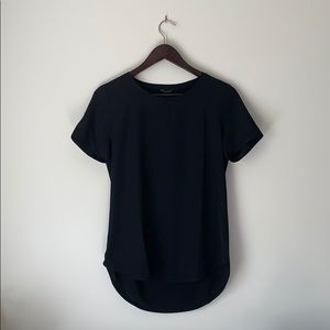 Ann Taylor Black Chiffon-Like Shirt